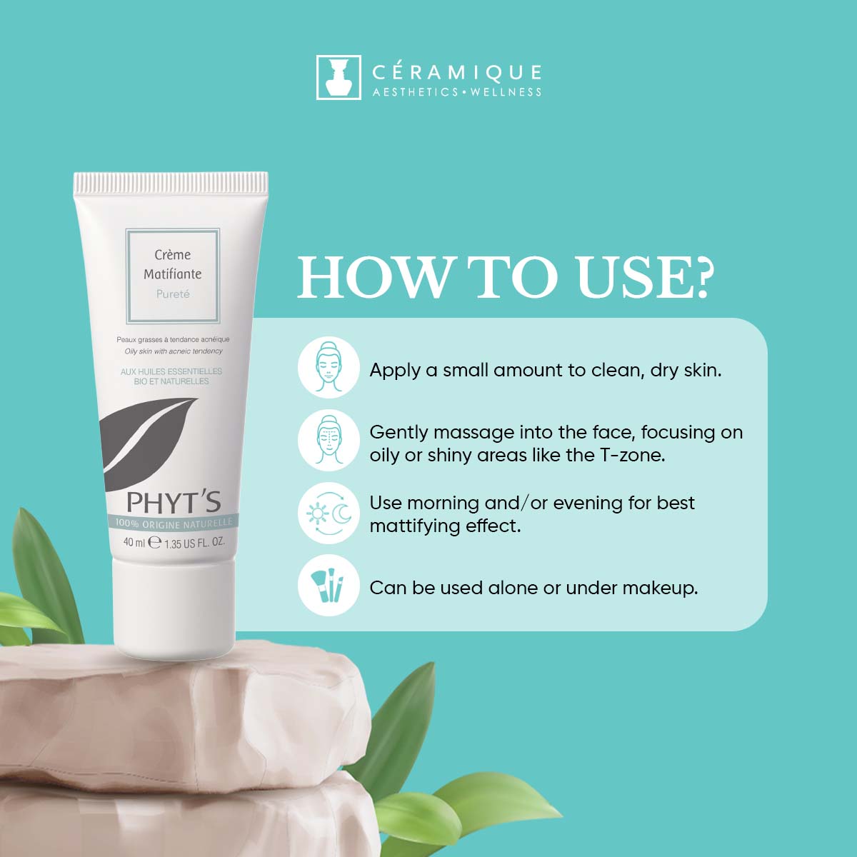 Phyt's Purity Mattifying Cream (Crème Matifiante Pureté) | Natural | Organic