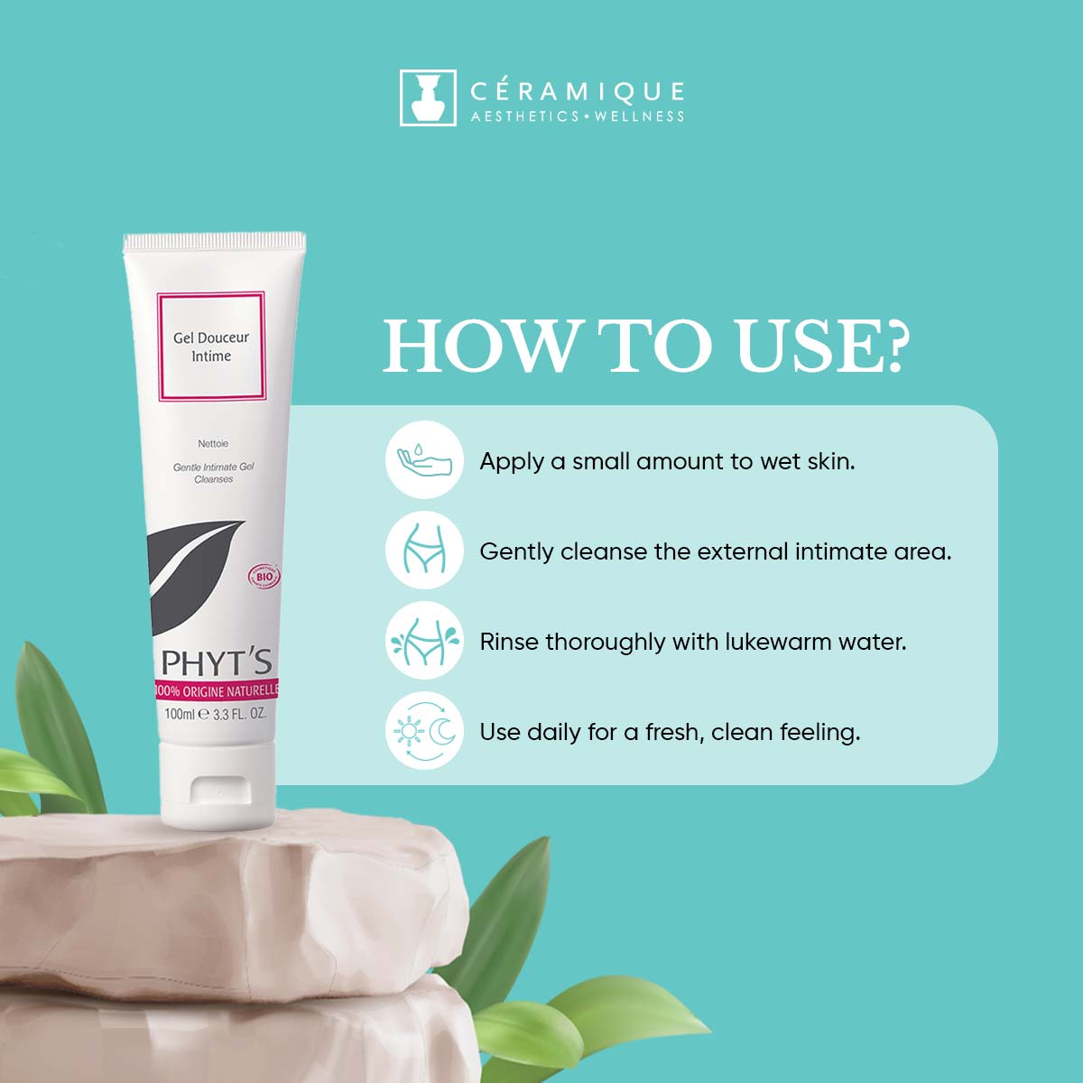 Phyt's Intimate Gentle Cleansing Gel (Gel Douceur Intime) | Natural | Organic