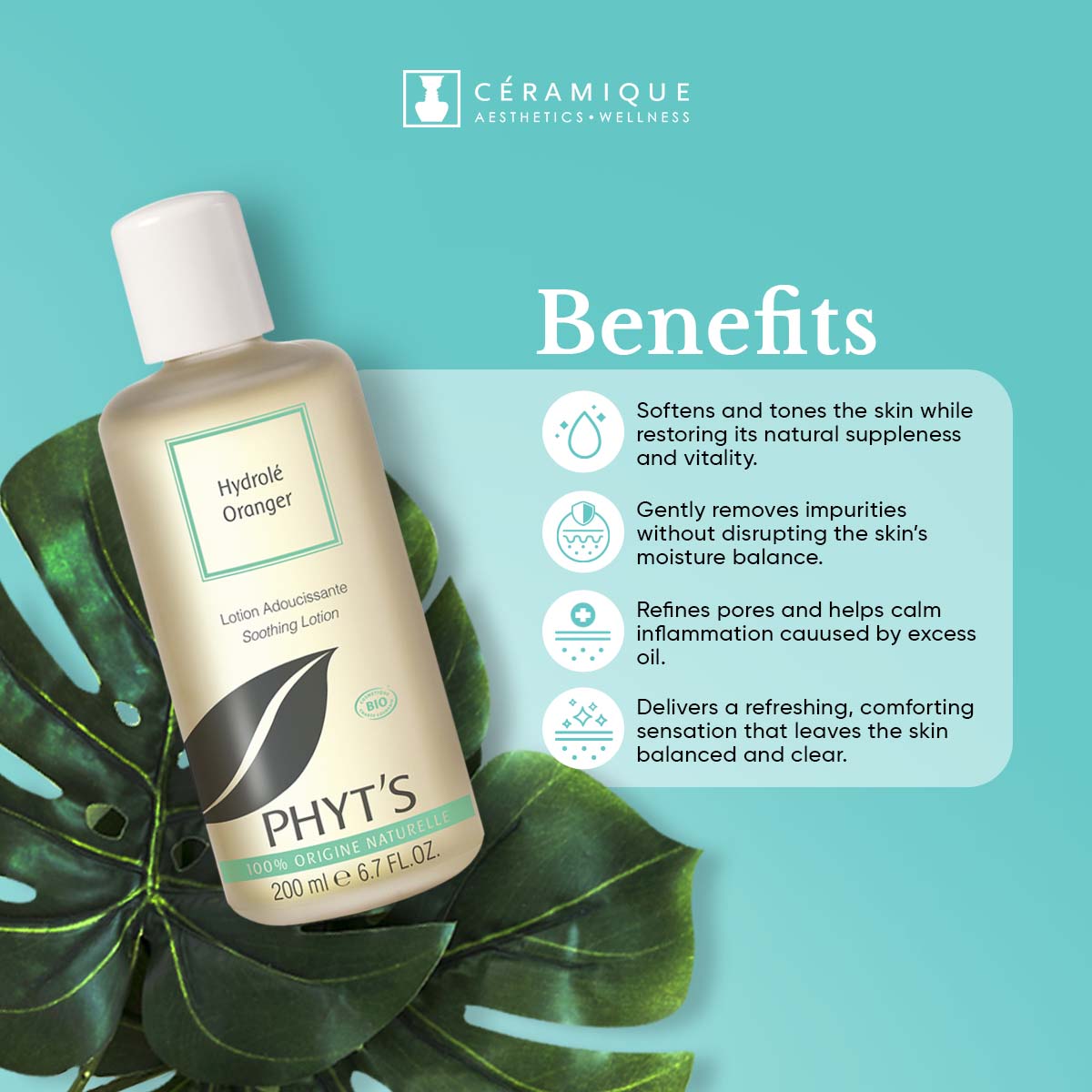 Phyt's Bitter Orange Softening Toner (Hydrolé Oranger) | Natural | Organic