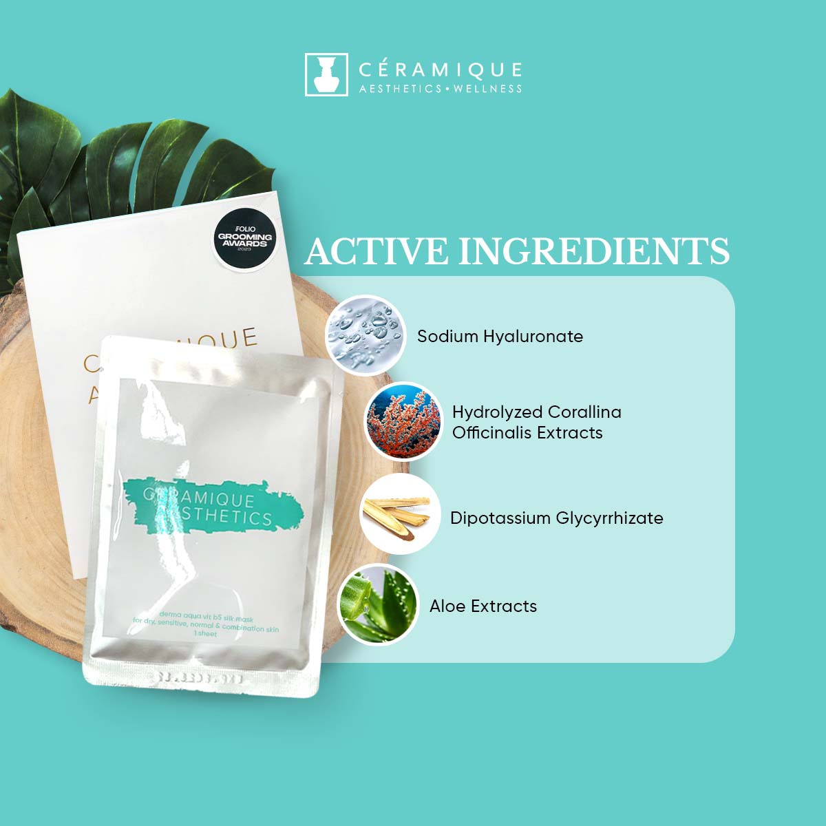 Ceramique Derma Aqua Vita B5 Silk Mask | Natural