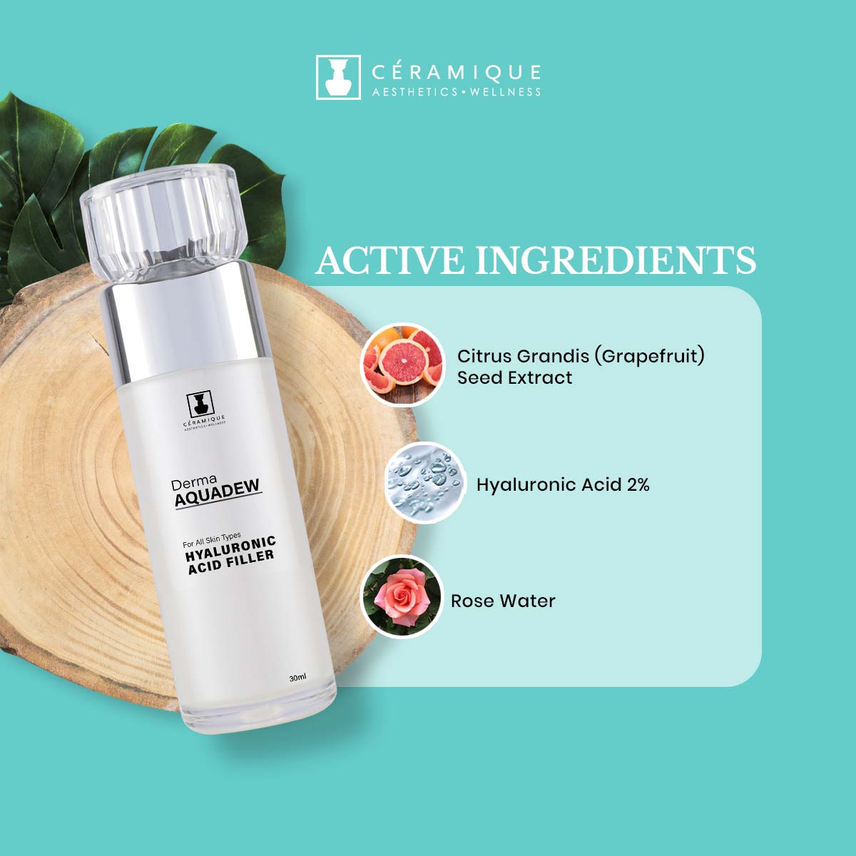 Ceramique Derma Aquadew (Hyaluronic Acid Filler) | Natural