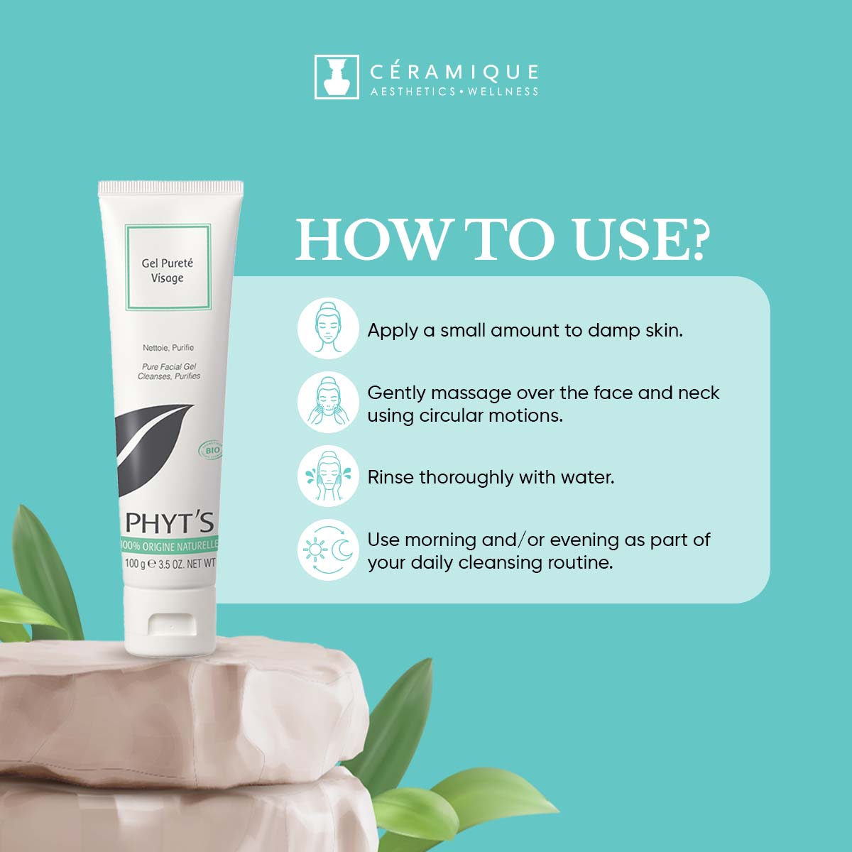 Phyt's Gel Cleanser (Gel Pureté Visage) | Natural | Organic