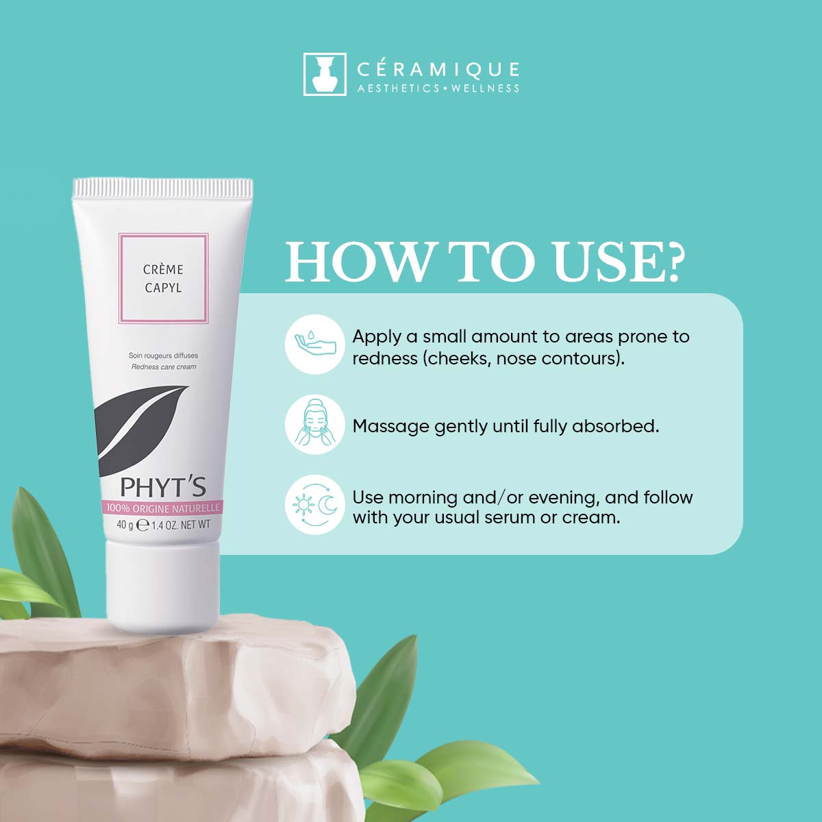 Phyt's Redness Reducing Cream (Crème Capyl) | Natural | Organic
