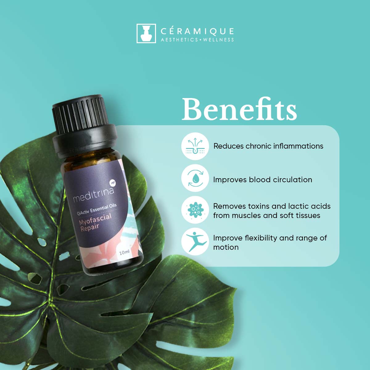 Meditrina QiActiv® TCM Essential Oils | Myofascial Repair | Natural | Organic