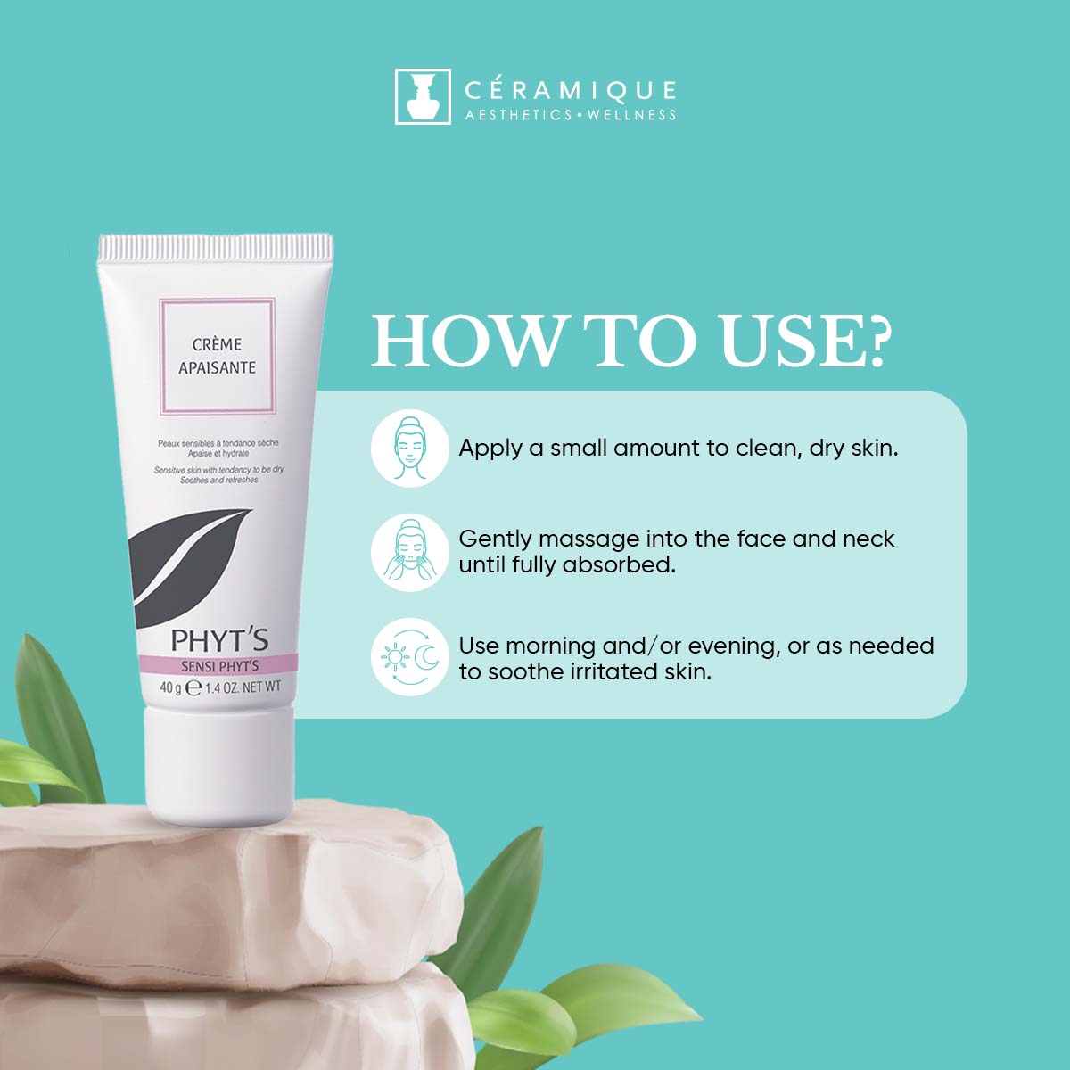 Phyt's Soothing Facial Cream for Sensitive Skin (Sensi Phyt's – Crème Apaisante) | Natural | Organic