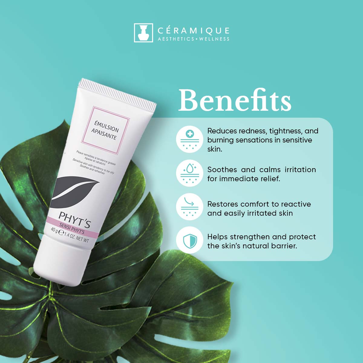 Phyt's Soothing Facial Emulsion for Sensitive Skin (Sensi Phyt's – Émulsion Apaisante) | Natural | Organic