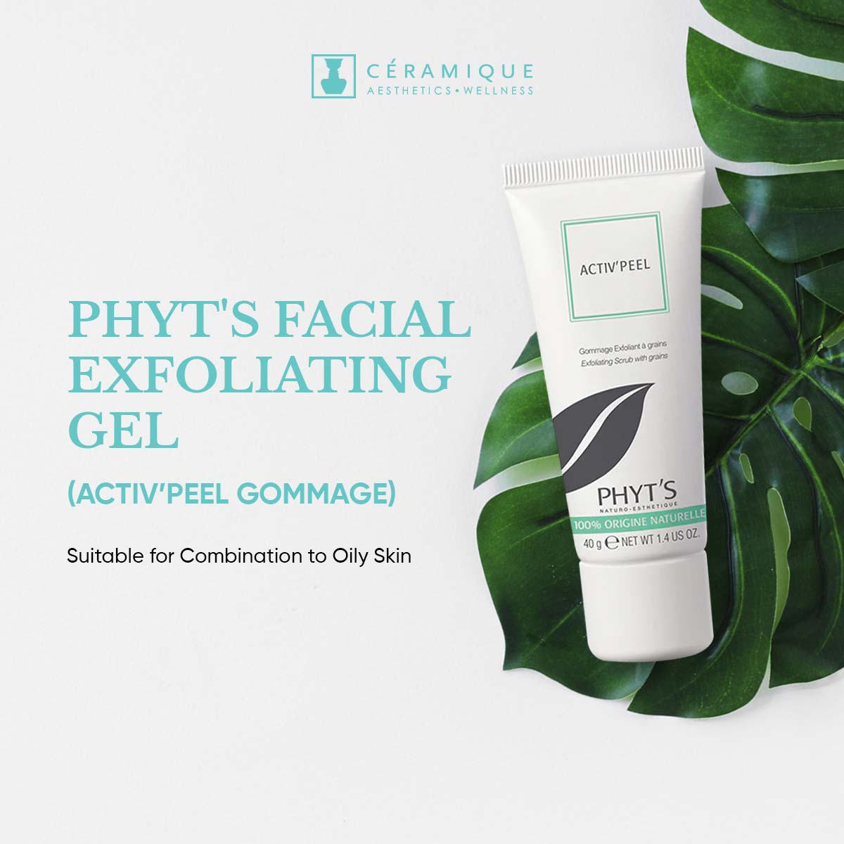 Phyt's Facial Exfoliating Gel (Activ’Peel Gommage) | Natural | Organic