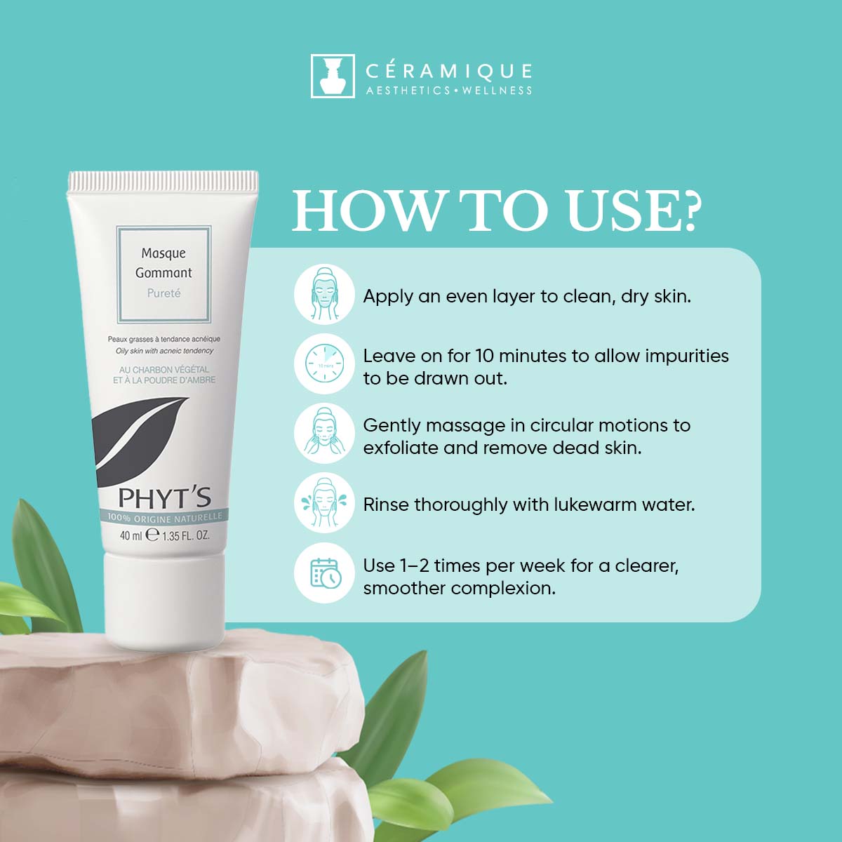 Phyt's Purity Exfoliating Mask (Masque Gommant Pureté) | Natural | Organic