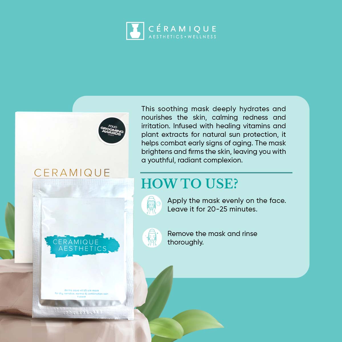 Ceramique Derma Aqua Vita B5 Silk Mask | Natural