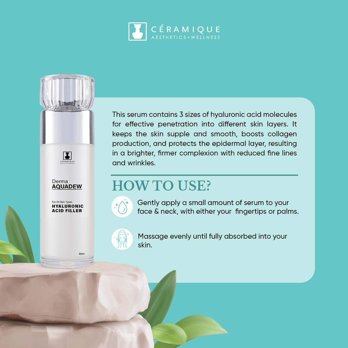 Ceramique Derma Aquadew (Hyaluronic Acid Filler) | Natural