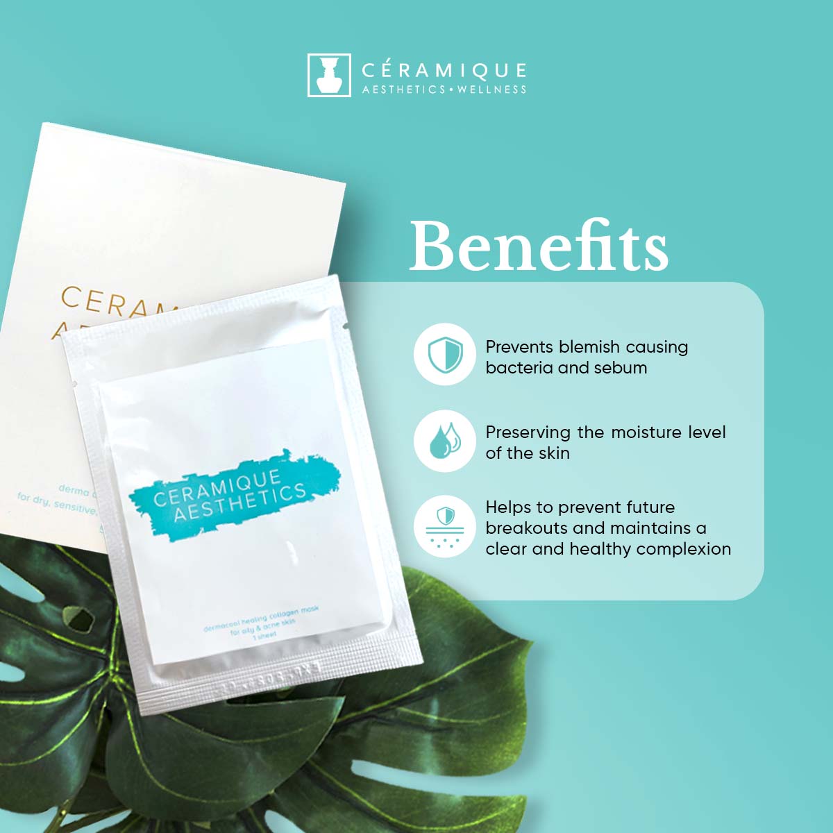 Ceramique Derma Cool Healing Collagen Mask | Natural