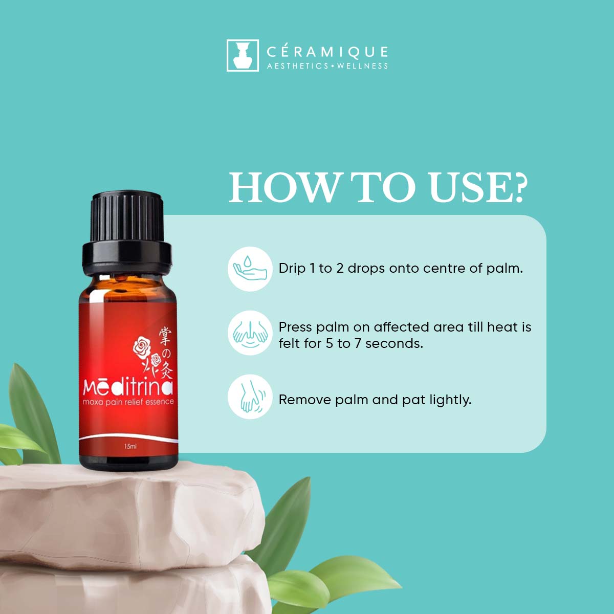 Meditrina Moxa Pain Relief Essence | Natural | Organic