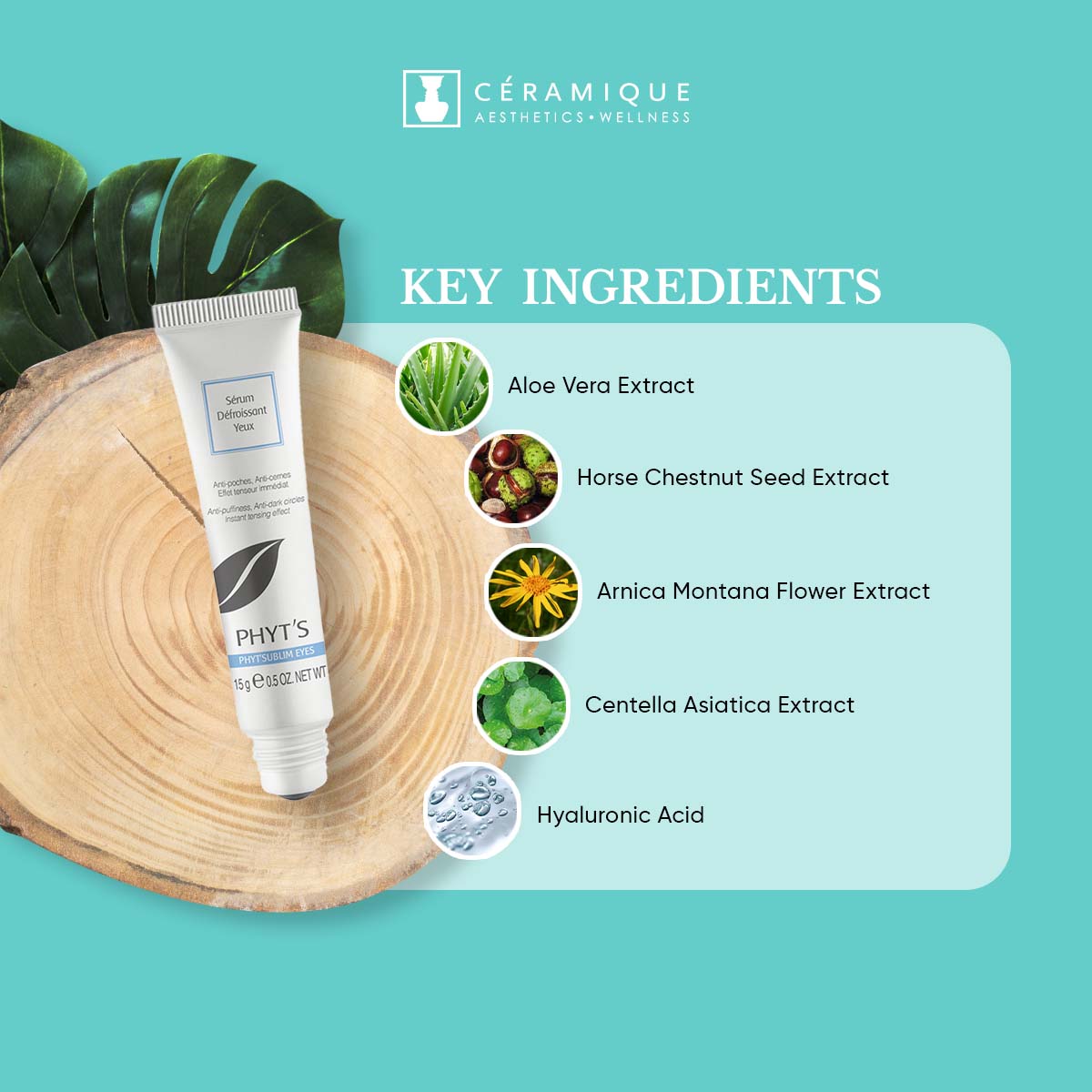Phyt's Eye Smoothing Serum (Sérum Défroissant Yeux) | Natural | Organic