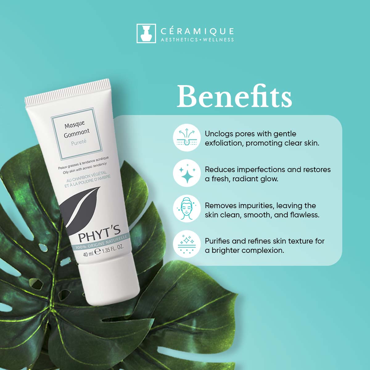 Phyt's Purity Exfoliating Mask (Masque Gommant Pureté) | Natural | Organic