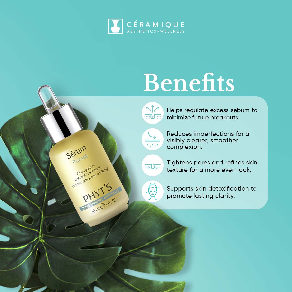 Phyt's Purity Serum (Sérum Pureté) | Natural | Organic