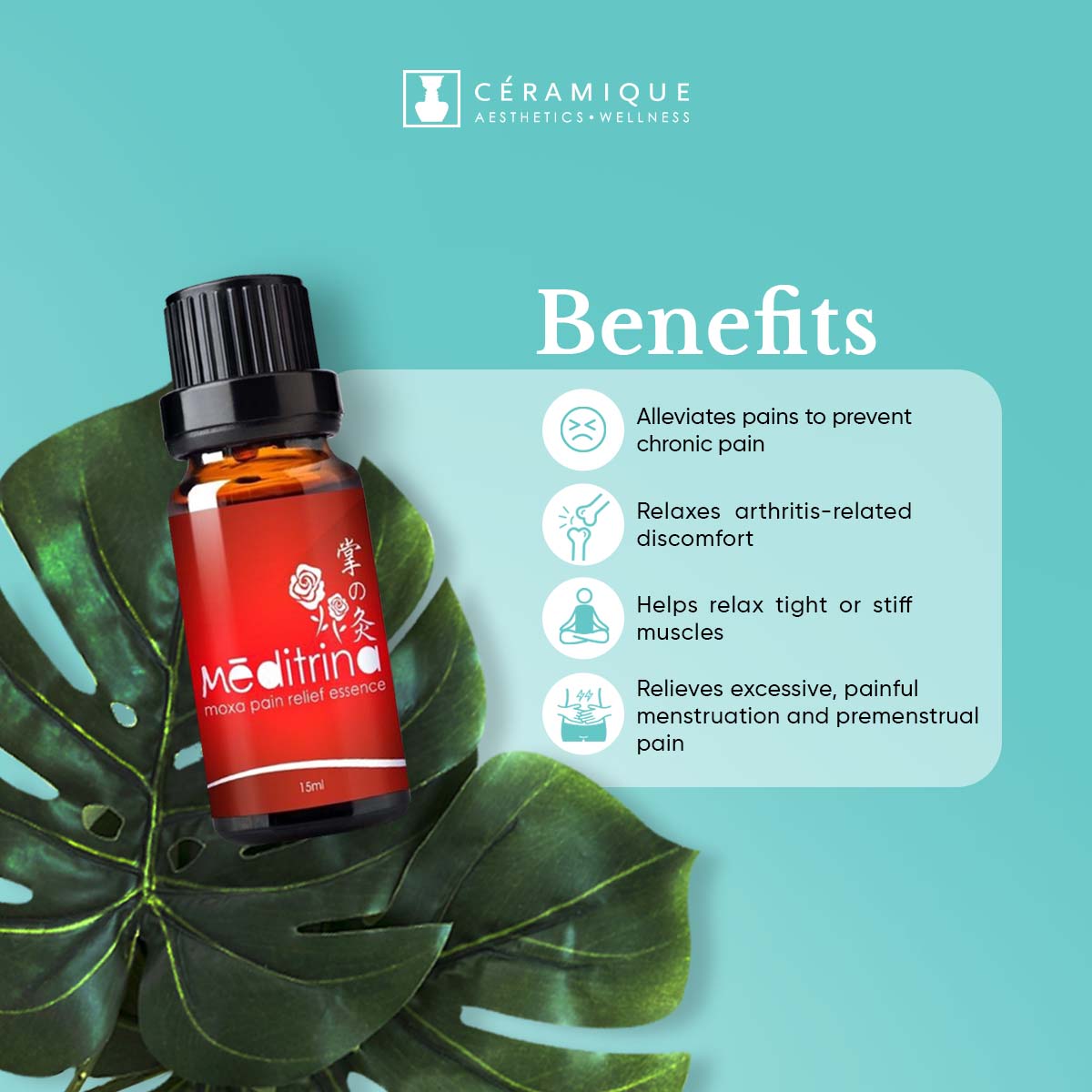 Meditrina Moxa Pain Relief Essence | Natural | Organic