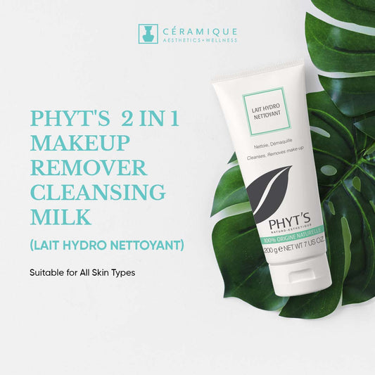 Phyt's 2 in 1 Makeup Remover Cleansing Milk (Lait Hydro Nettoyant) | Natural | Organic